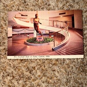 Pro Football Hall Of Fame Canton Ohio Postcard